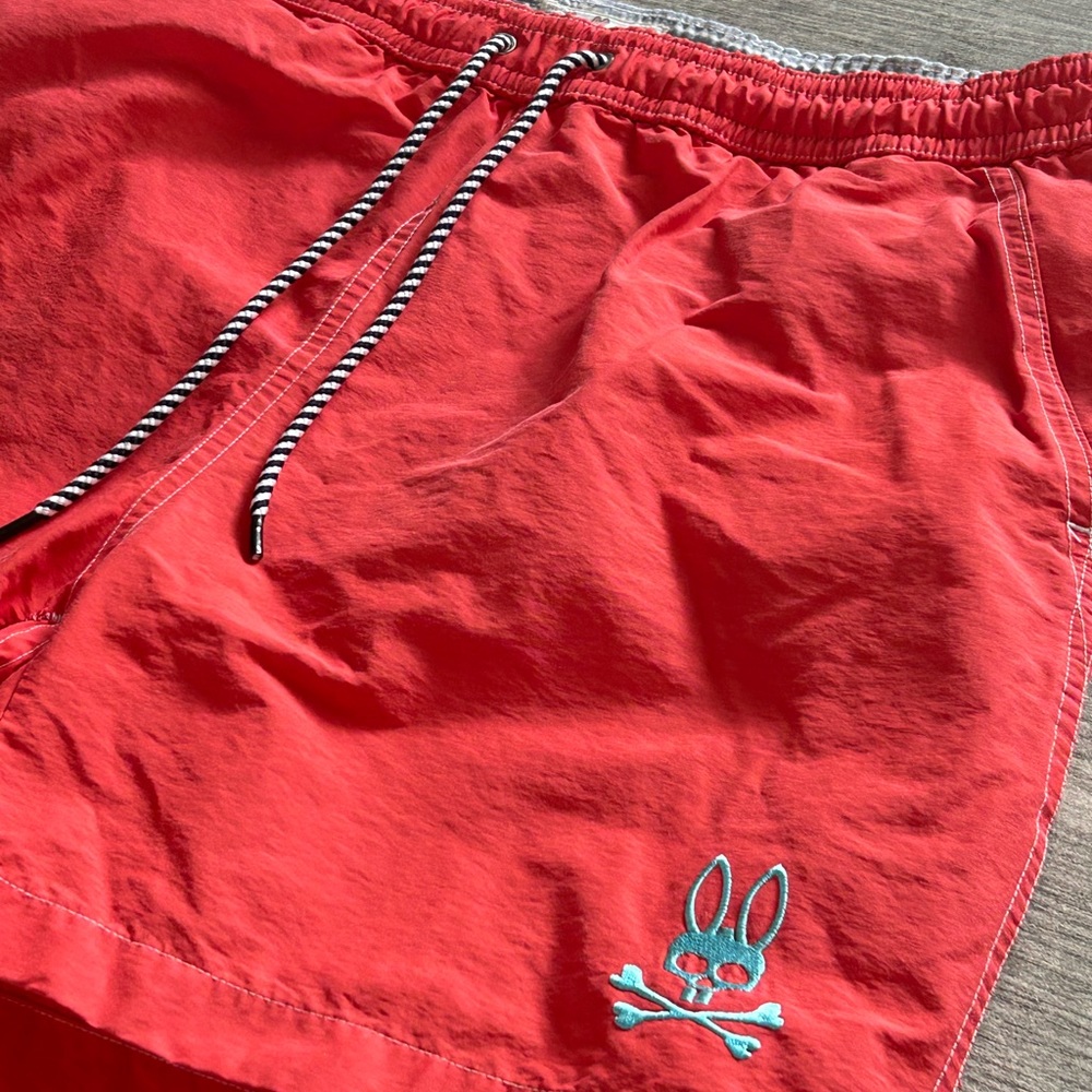 PSYCHO BUNNY ORANGE SHORTS SIZE: S
